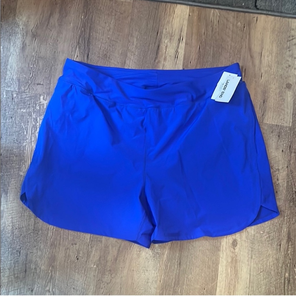 Lands' End Women's Swim Shorts in Royal Blue